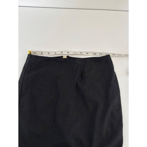 Mini Skirt Small BodyCon Gold Zip Adjustable Slit Streetwear Minimalist Preppy - Picture 7 of 15